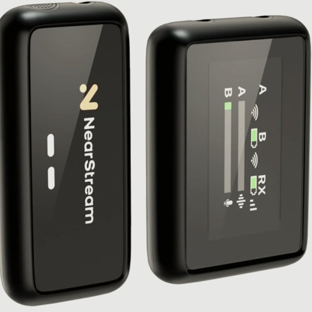 Nearstream Wireless Lavalier Microphones with Noise Cancellation